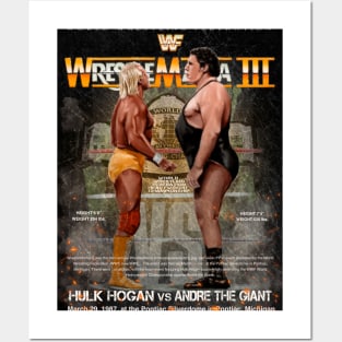 Wrestlemania 3 hogan v andre Posters and Art